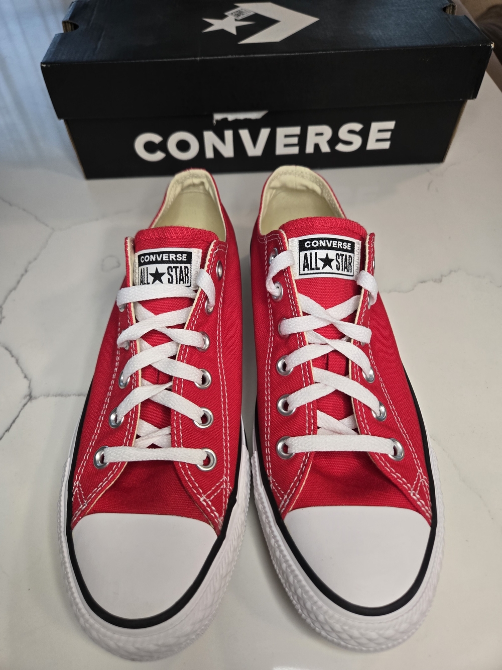 Converse Chuck Taylor All Star Red Low Top Sneakers Women’s 9 EU 40 - Picture 2 of 7